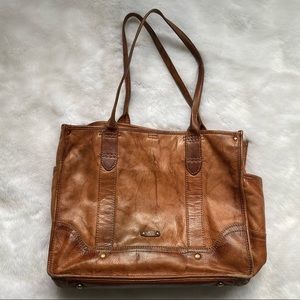 Frye Tan Leather Tote Bag
